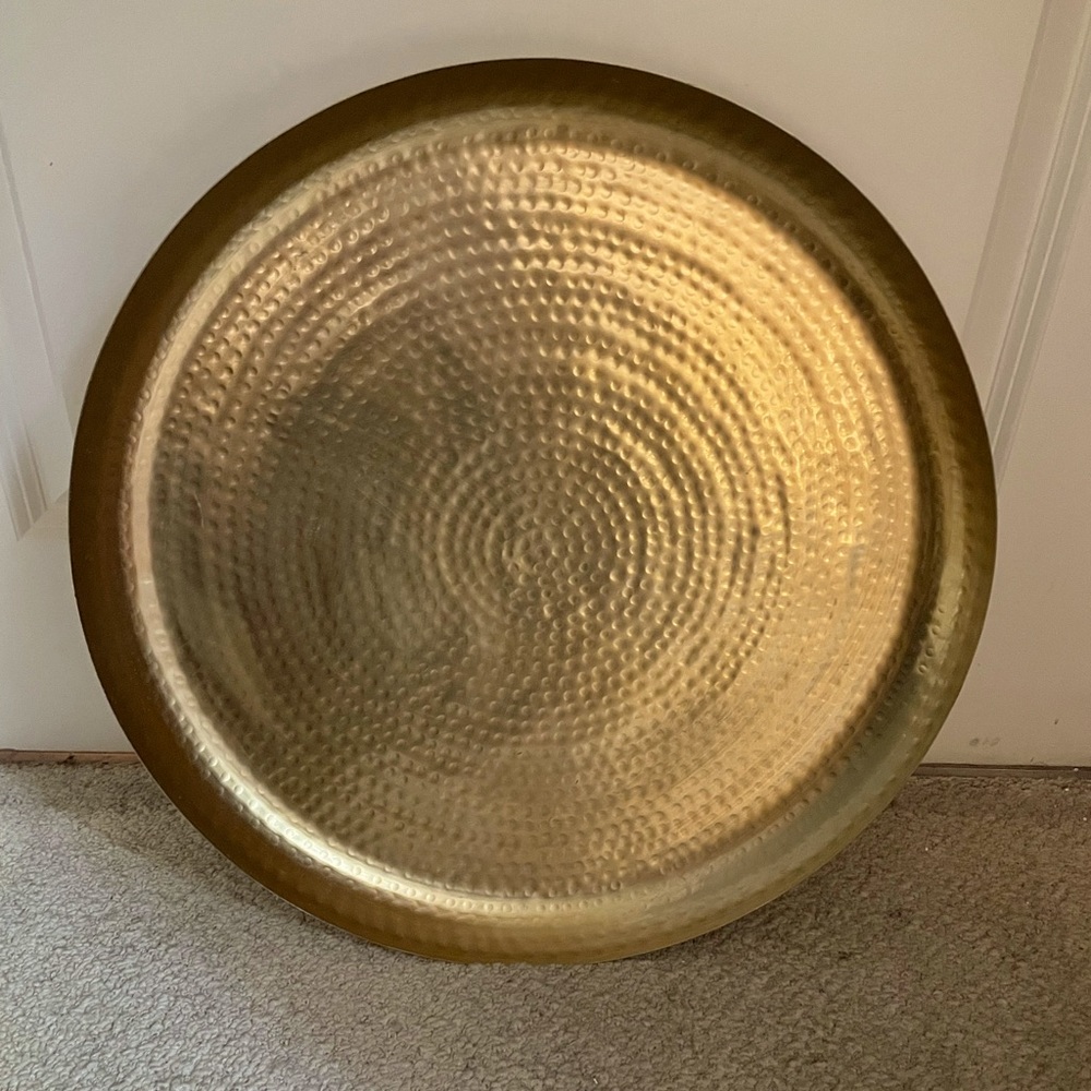 Hand Hammered Brass Tray
